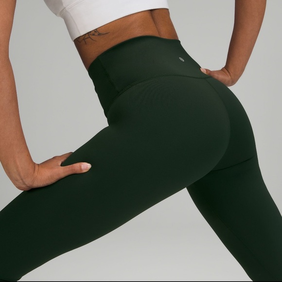 Wunder Under High-Rise Crop 23" rainforest green - Picture 4 of 6